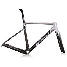 ICAN Graro gravel bike frame in ice crack paintjob triaero