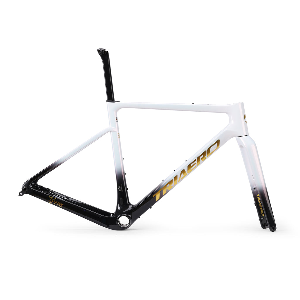 ICAN Graro gravel frame uci approval  fork without bolts 0mm offset seat post TRIAERO