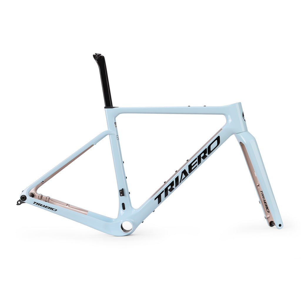 ICAN Graro gravel frame uci approval  fork without bolts 0mm offset seat post TRIAERO