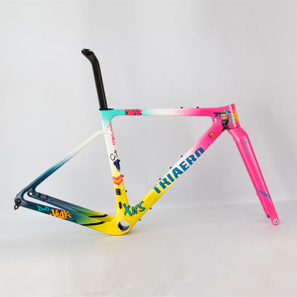 ICAN Graro gravel frame uci approval  fork without bolts TRIAERO